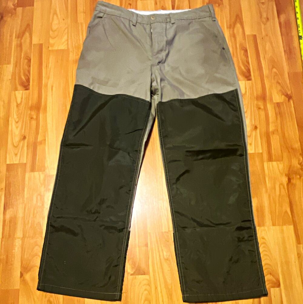 VTG SafTbak Duck Hunt front Lined Men's Hunting Pants Nylon Khaki /Brown Size 34